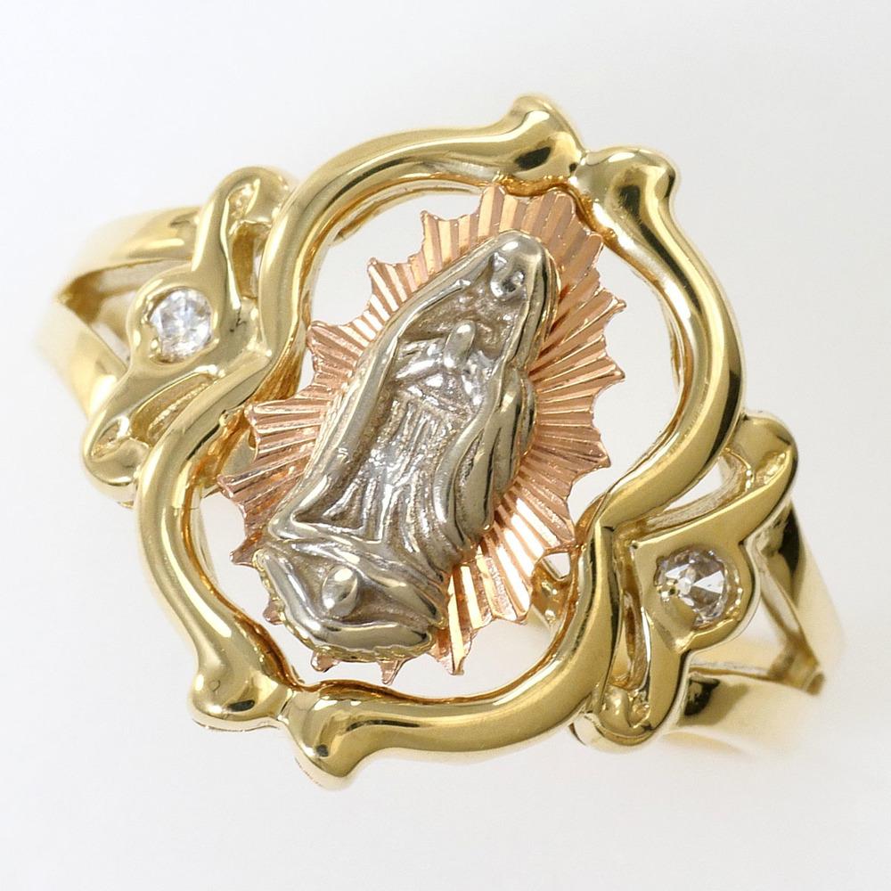 VINTAGE 10k Gold Zircon Ring